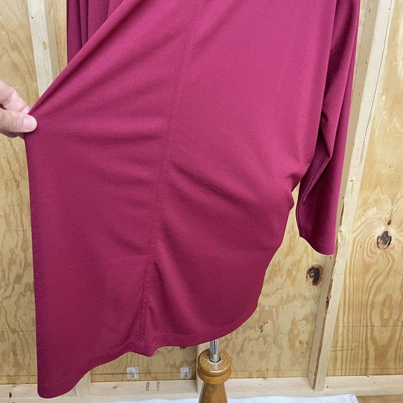 Chicos Size 4 XXL Blouse Tunic Top Jewelry Chain Trim Long Sleeve Stretch - Picture 6 of 9